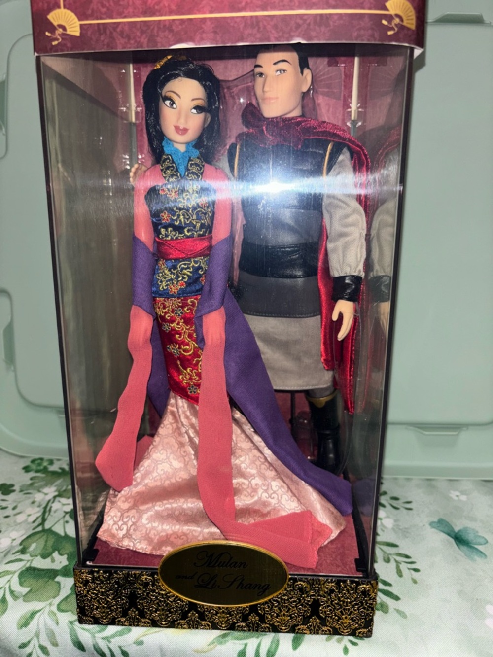 DISNEY STORE FAIRYTALE DESIGNER COLLECTION MULAN AND LI SHANG DOLLS LIMITED 6000